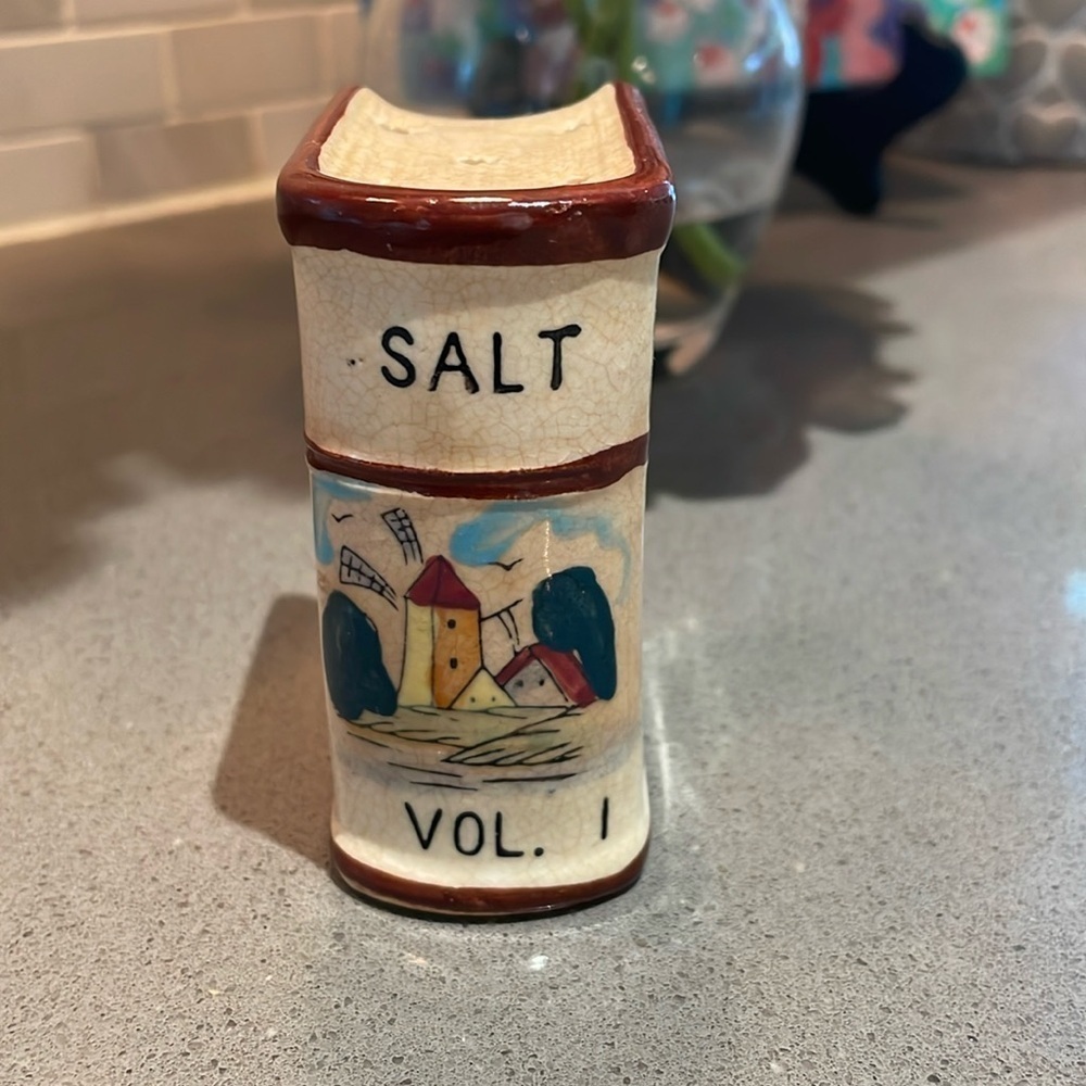 Vintage Japanese Spice Jar Salt